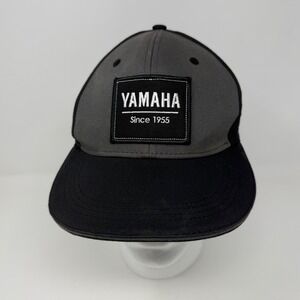 Yamaha Since 1955 Motorsports Snapback Hat Black Grey Adjustable Cotton Cap